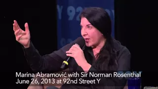 Marina Abramović with Sir Norman Rosenthal (FULL) | 92Y Talks