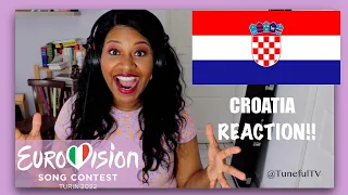 CROATIA Eurovision 2022 Reaction (Tuneful TV)