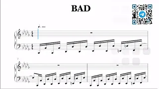 Michael Jackson - BAD Sheet Music