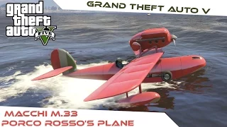 Grand Theft Auto V [MOD] : Porco Rosso :  Macchi M.33 (plane mod) [PC][HD]
