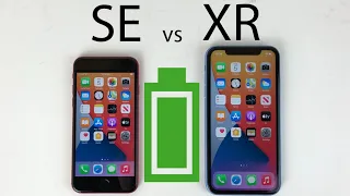 iPhone XR vs iPhone SE 2020 Battery Life DRAIN Test