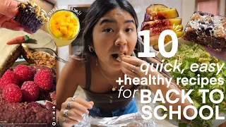 10 EASY+HEALTHY RECIPES FOR BACK TO SCHOOL // tested from tiktok!!