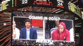 Manny Pacquiao & Floyd Mayweather Talk Face To Face At Heat/Bucks Game , Thoughts