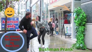 He Almost Fell, Amazing Reaction: Bushman Prank