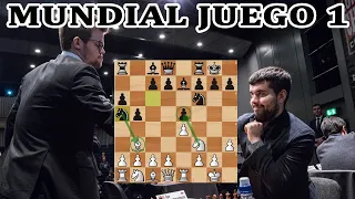 Ian Nepomniachtchi vs Magnus Carlsen  juego 1 Campeonato del Mundo de Ajedrez 2021