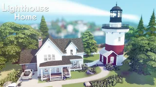 New England Lighthouse 🏡 ⛵️ | The Sims 4 | Speed Build | No CC + Download Links