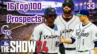 Our Top Ranked Farm System is BALLIN'. MLB the Show 24 Draft Only Rockies Franchise E.33