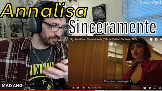 METALHEAD REACTS| Annalisa - Sinceramente (Official Video - Sanremo 2024)