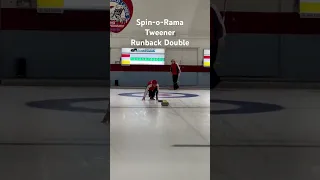 Spin-o-Rama, Tweener, Double. Great shot from Owen. Let's see it in a game #curling #trickshot