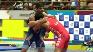 Wrestling Greco-Roman 67 KG Under 21 Boys Bronze Medal Match | Khelo India Youth Games 2020