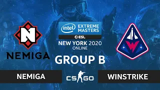 CS:GO - Nemiga vs Winstrike [Mirage] Map 2 - IEM New York 2020 - Group B - CIS