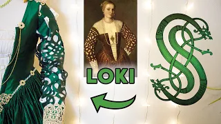 Loki Goes Renaissance With Crazy Cutwork Sleeves || 16th Century Venetian Gown