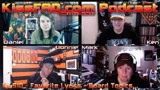 KissFAQ Podcast Ep.510 - Favorite Lyrics + Board Topics