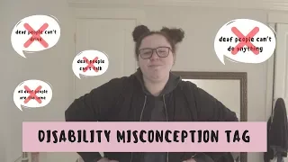 DISABILITY MISCONCEPTION TAG