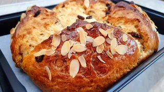 Baking bread for Easter/ my grandmother's recipe. An old bread recipe. bake your own bread