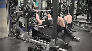 Accumulation Work For Bench Press - 275lb/125kg x3 - The Fifth Working Set Out Of Eight (20240306)