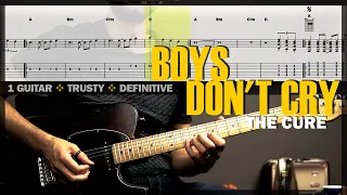 Boys Don't Cry 🔶 Guitar Cover Tab | Original Solo Lesson | Backing Track with Vocals 🎸 THE CURE