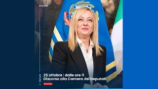 Adesso in diretta le dichiarazioni programmatiche del Presidente del Consiglio Giorgia Meloni