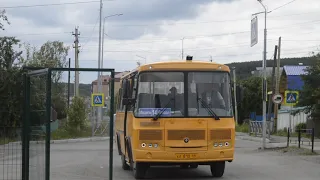 "Снят со школьного ведомства". Автобус ПАЗ-32053-70 № КЕ 810 66 Заезжает в парк с 14-го маршрута