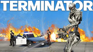 TERMINATOR COP ATTACKS THE CITY! | GTA 5 RP