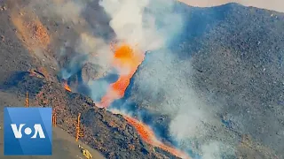 Video Shows Lava Erupting from La Palma Volcano