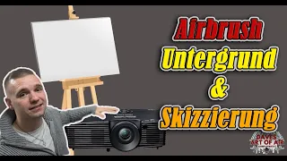 Airbrush Untergrundvorbereitung Skizzierung & mehr (4k/60FpS) DE Audio/ENG SUB