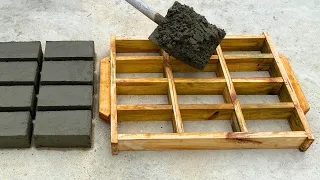 How to make a cement brick mold from wood - Simple and effective production