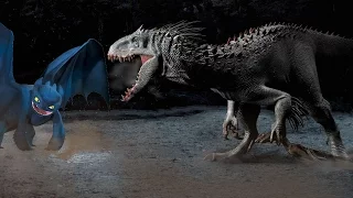 Toothless vs Indominus rex