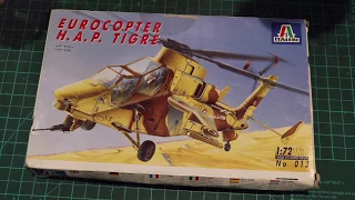 Unboxing 1/72 Eurocopter HAP Tiger - Italeri 013