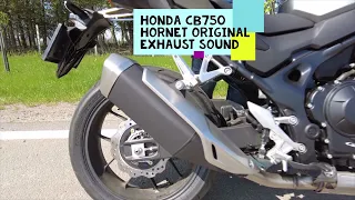 Best sound nominee, Honda CB750 Hornet (2023) original exhaust