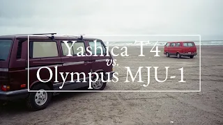 Point and shoot comparison: Yashica T4 Super vs. Olympus MJU 1