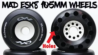 105mm MAD Esk8 Electric Skateboard Wheels Review