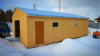 Каркасный гараж мастерская 10х6 своими руками Утепление