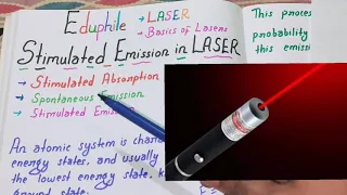 laser (stimulated emission in laser) hindi