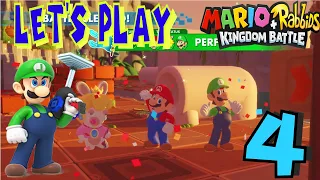Let's Play Mario + Rabbids Kingdom Battle Part 4 Luigi Time