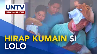 Isang lolo ang nahihirapang kumain ng tinapay dahil sa panginginig ng kamay | Sana All