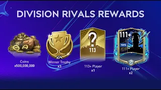 I Got FREE 113 Rated Card + 500M Coins Made From DIVISION RIVALS REWARDS - FIFA MOBILE 23