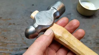 Old hammer....New handle. Plumb 12 ounce ball peen