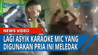 Lagi Enak Karaoke Lagu Dangdut, Mic yang Digunakan Pria ini Meledak Gara-gara Tersambar Petir