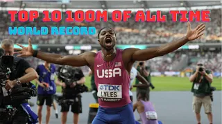 Top 10 100m sprinters ALL TIME 2023 compilation