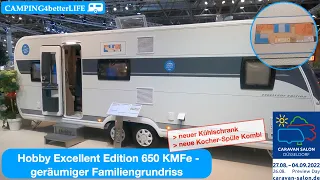 Caravan-Salon 2022: Vorstellung Hobby Excellent Edition 650 KMFe - Modell 2023