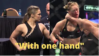 Curb your one hand dominance - Ronda Rousey