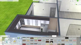 Completely white house in the Sims 4