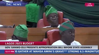 (Watch) Full Speech of Gov. Sanwo-Olu Presentation of Appropriation Bill Before State Assembly
