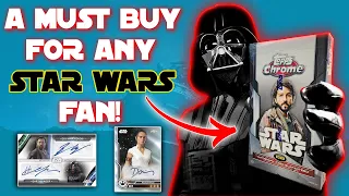 😍 ATTENTION STAR WARS FANS! 2023 Topps Chrome Star Wars Hobby Box Review! *BEAUTIFUL CARDS!*