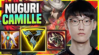 NUGURI DESTROYING WITH CAMILLE! - FPX Nuguri Plays Camille Top vs Fiora! | Season 11