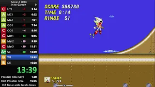 Sonic 2 (2013) New Game+ Speedrun in 15:56 [Current WR]