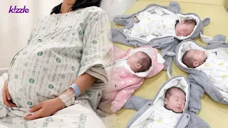 "A single pregnancy with 4 children"｜A day in a family of quadruplets