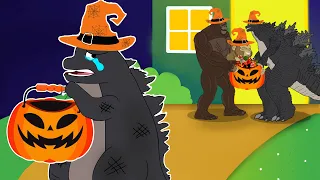 POOR BABY GODZILLA LIFE #6 : Baby Godzilla's Sad Halloween 🎃 | So Sad But Happy Ending Animation