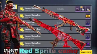 Unlock Red Sprite camo for Ak47 And M4,I get it in Tournament milestone Reward ❤ #codm